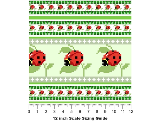 Afternoon Tea Bug Vinyl Film Pattern Size 12 inch Scale