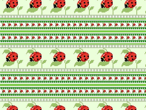Rwraps™ Ladybug Print Vinyl Wrap Film - Afternoon Tea