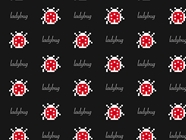 Pixel Luck Bug Vinyl Wrap Pattern