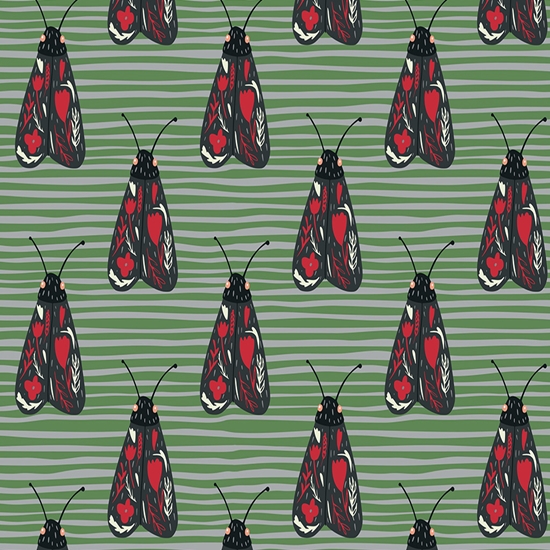 Red Aposematism Bug Vinyl Wrap Pattern