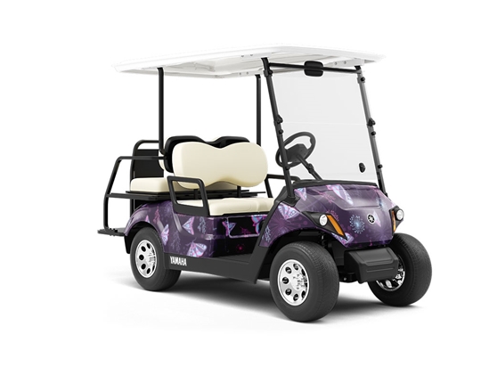 Ultraviolet Fantasy Bug Wrapped Golf Cart