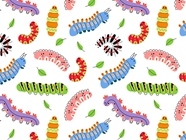 Colorful Crawlers Bug Vinyl Wrap Pattern