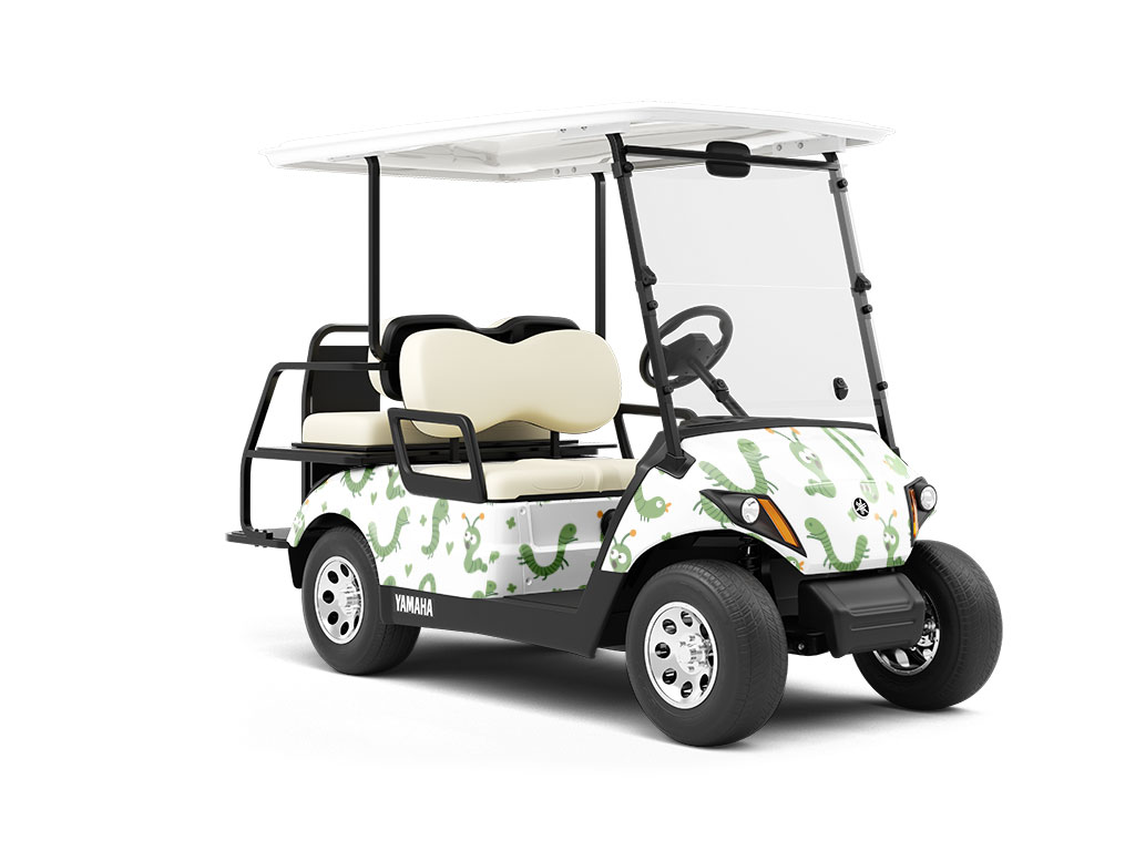 Fuzzy Feeling Bug Wrapped Golf Cart