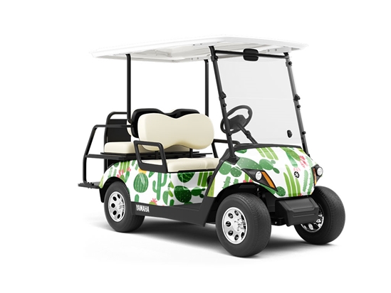 Distance Yourself Cacti Wrapped Golf Cart