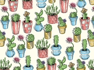 Garden Supply Cacti Vinyl Wrap Pattern