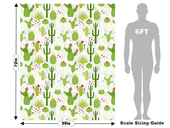 Prickly Pears Cacti Vehicle Wrap Scale