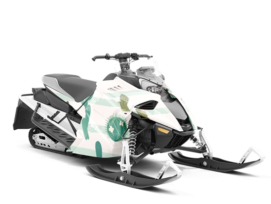 Stand Out Cacti Custom Wrapped Snowmobile