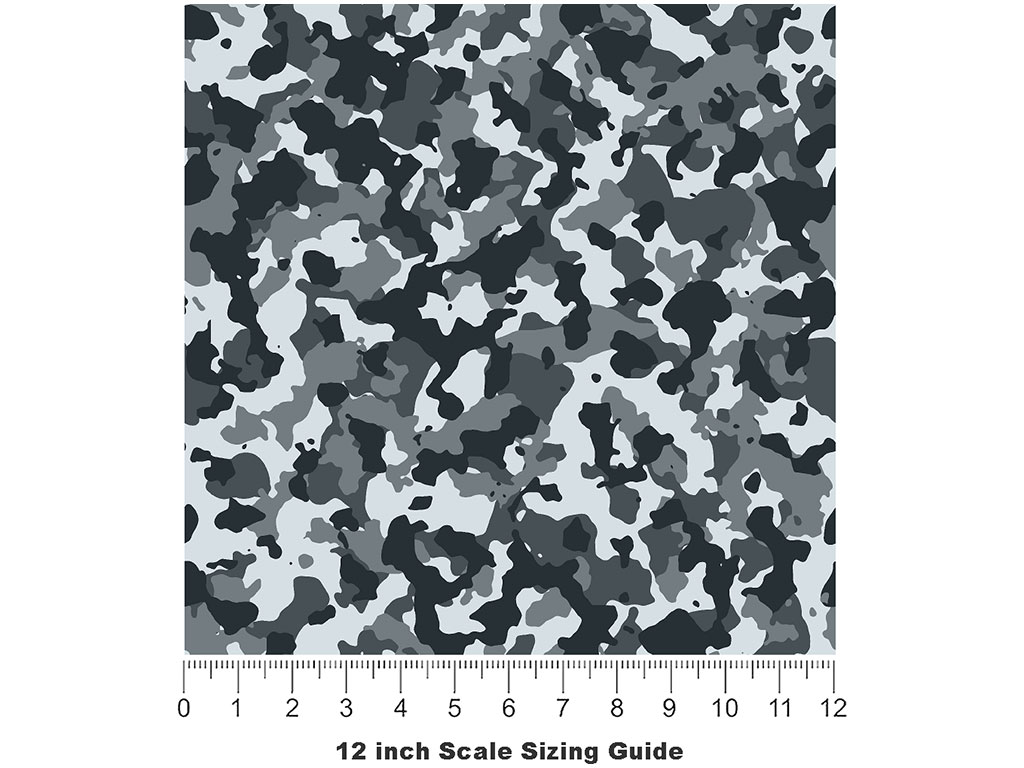 Powder Flecktarn Camouflage Vinyl Film Pattern Size 12 inch Scale
