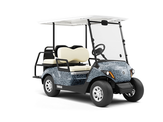 Winter Sky Camouflage Wrapped Golf Cart