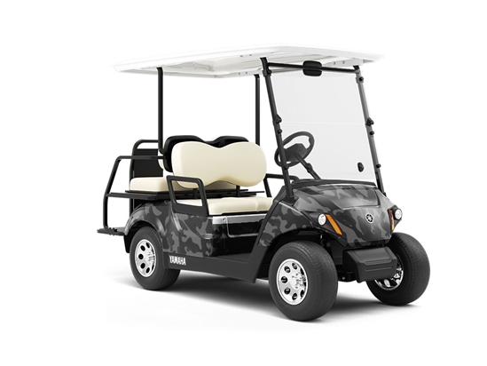 Onyx Buckshot Camouflage Wrapped Golf Cart