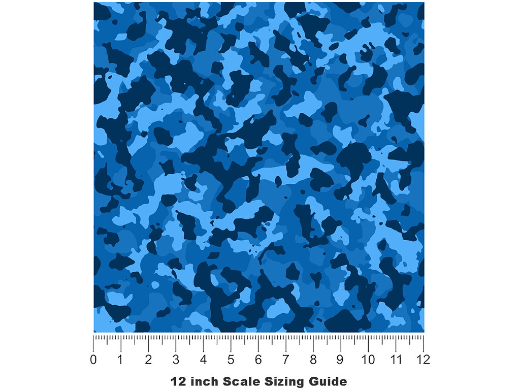 Dodger Puzzle Camouflage Vinyl Film Pattern Size 12 inch Scale