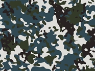 Midnight Leaf Camouflage Vinyl Wrap Pattern