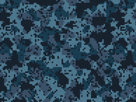 Rwraps™ Blue Camouflage Print Vinyl Wrap Film - Peacock DPM
