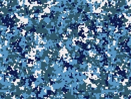 Film Covering camouflage bleu