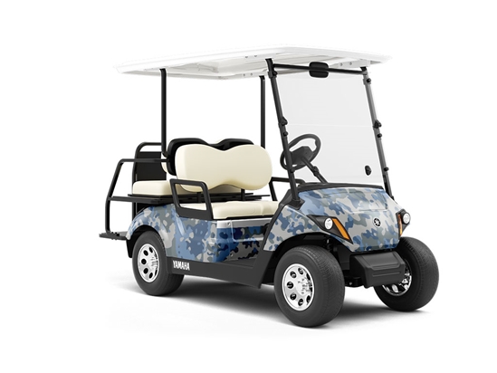 Spruce Multicam Camouflage Wrapped Golf Cart