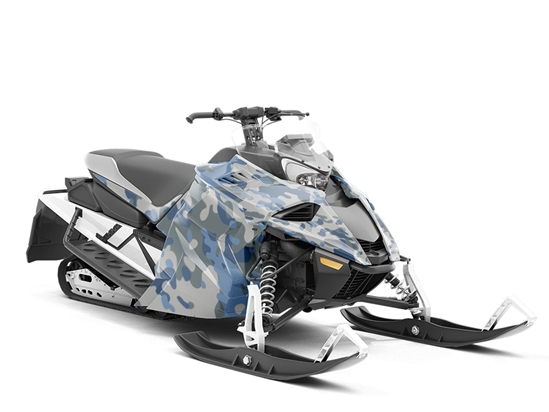 Spruce Multicam Camouflage Custom Wrapped Snowmobile