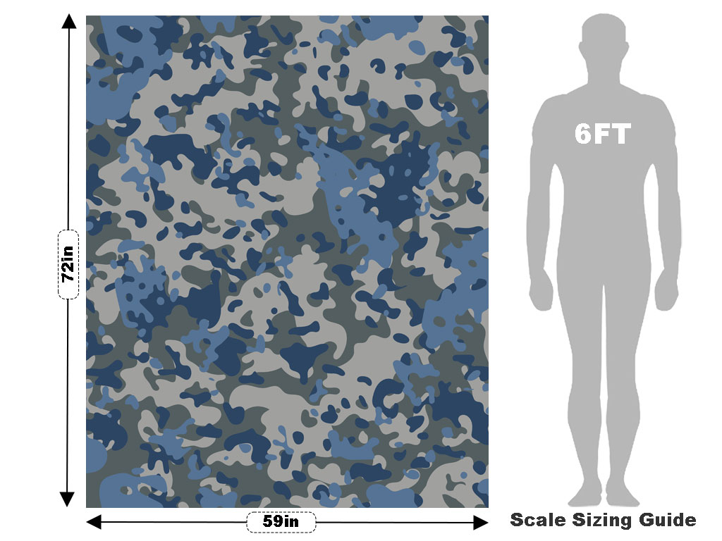 Spruce Multicam Camouflage Vehicle Wrap Scale