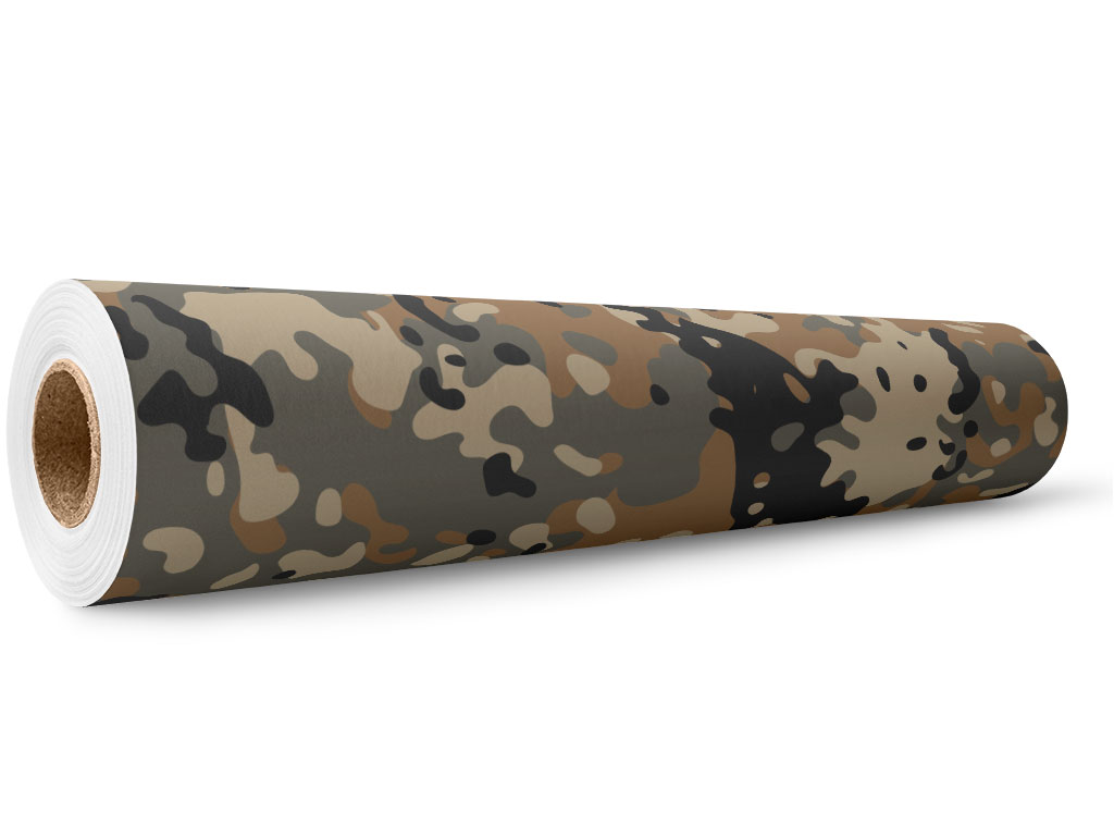 Khaki Woodland Camouflage Wrap Film Wholesale Roll