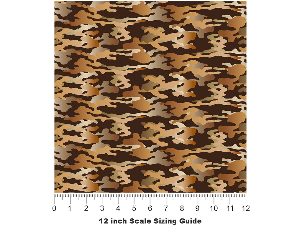 Peanut Hunter Camouflage Vinyl Film Pattern Size 12 inch Scale