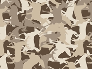 Deer Silhouette Camouflage Vinyl Wrap Pattern