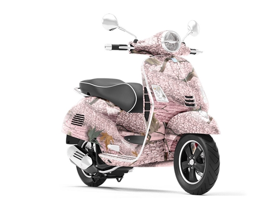 Forest Pink Camouflage Vespa Scooter Wrap Film