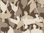 Goose Silhouette Camouflage Vinyl Wrap Pattern