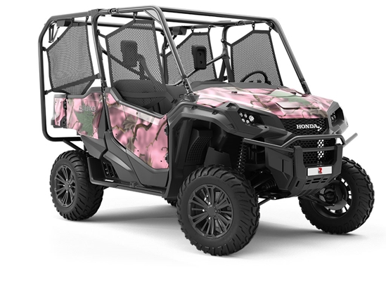 Hybrid Pink Camouflage Utility Vehicle Vinyl Wrap