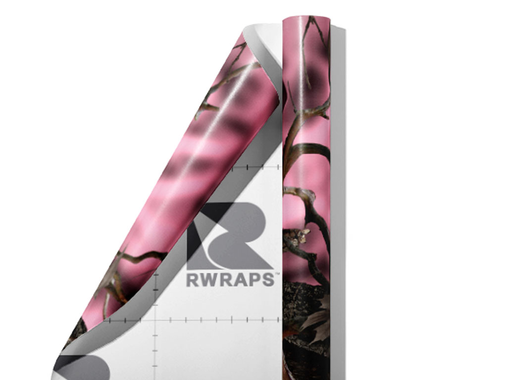 Hybrid Pink Camouflage Wrap Film Sheets