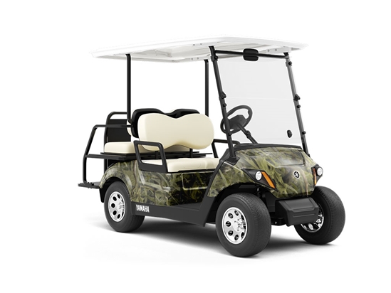 Marshland  Camouflage Wrapped Golf Cart