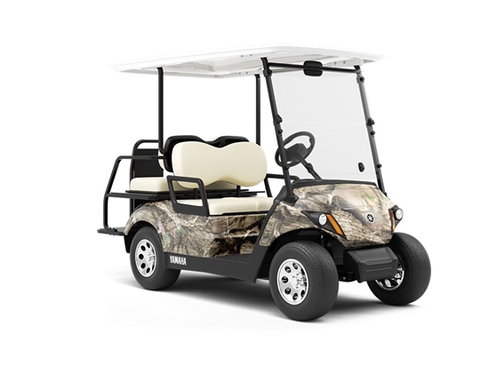 Obliteration Skull Camouflage Wrapped Golf Cart