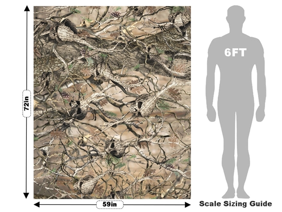 Obliteration Skull Camouflage Vehicle Wrap Scale