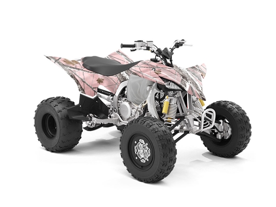 Snowstorm Pink Camouflage ATV Wrapping Vinyl