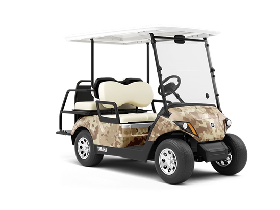 Death Valley Camouflage Wrapped Golf Cart