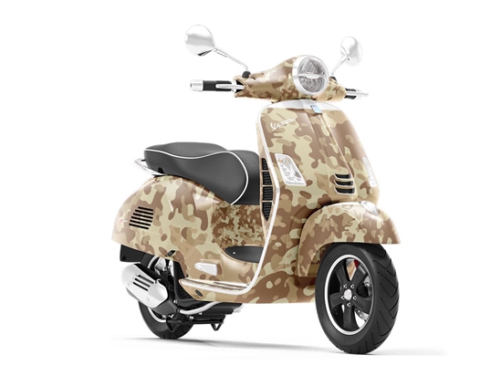 Death Valley Camouflage Vespa Scooter Wrap Film