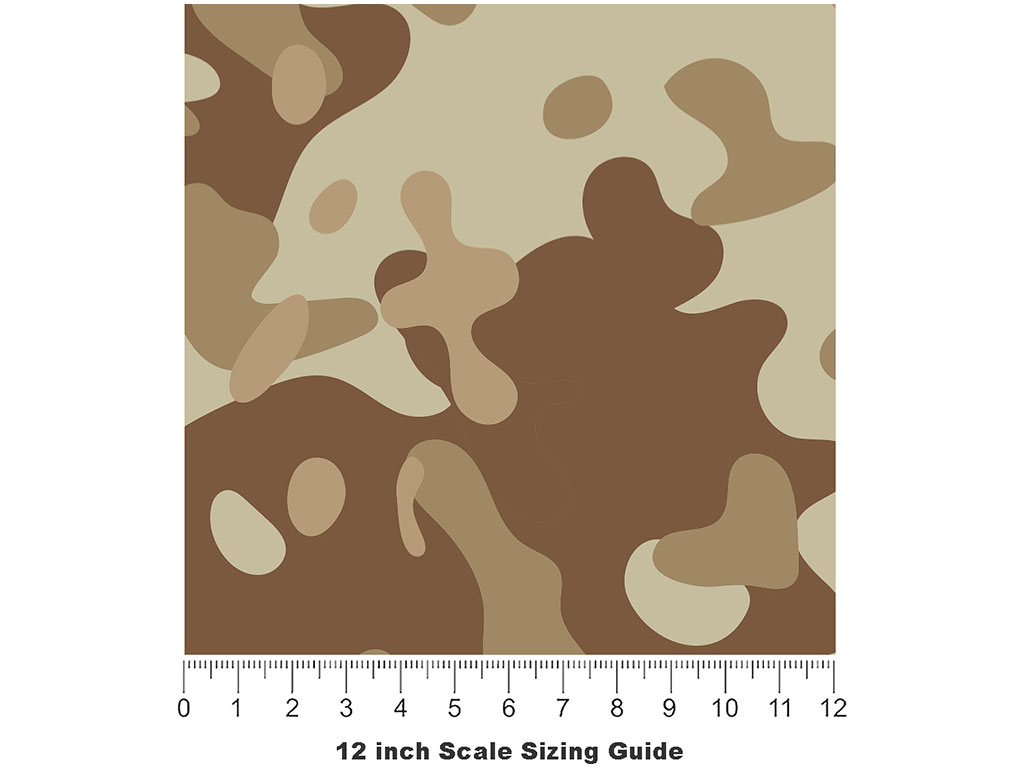 Death Valley Camouflage Vinyl Film Pattern Size 12 inch Scale