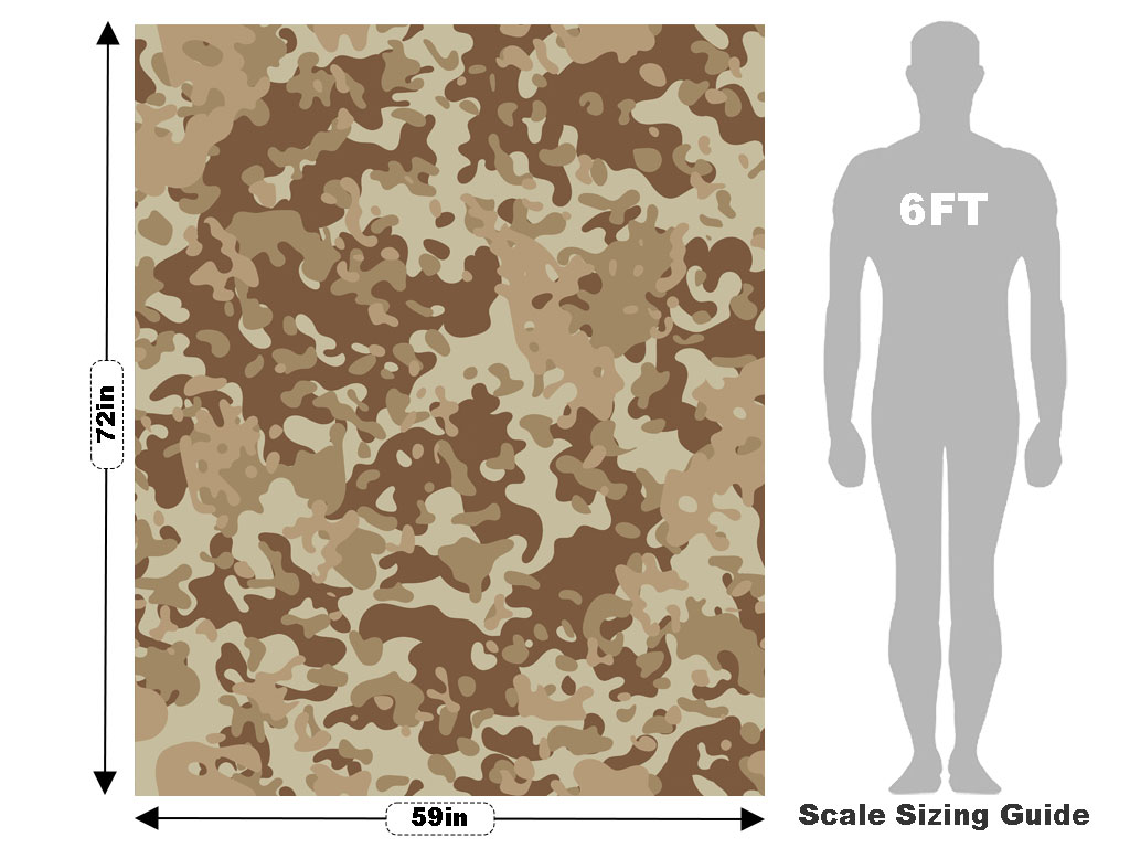 Death Valley Camouflage Vehicle Wrap Scale