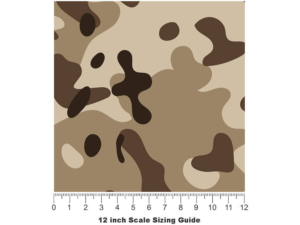Subtropical Desert Camouflage Vinyl Film Pattern Size 12 inch Scale