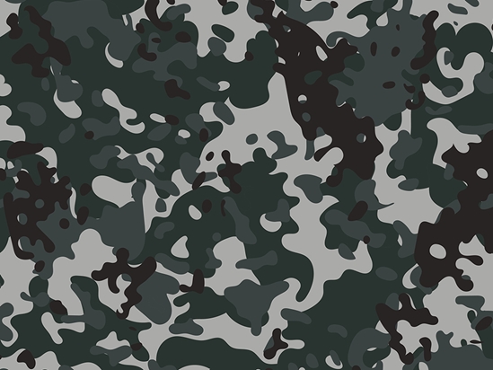 Rwraps™ Charcoal Woodland Gray Camouflage Vinyl Wrap