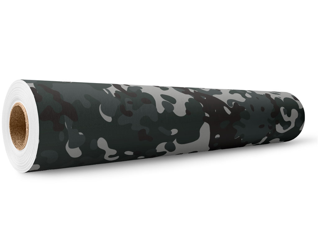 Charcoal Woodland Camouflage Wrap Film Wholesale Roll