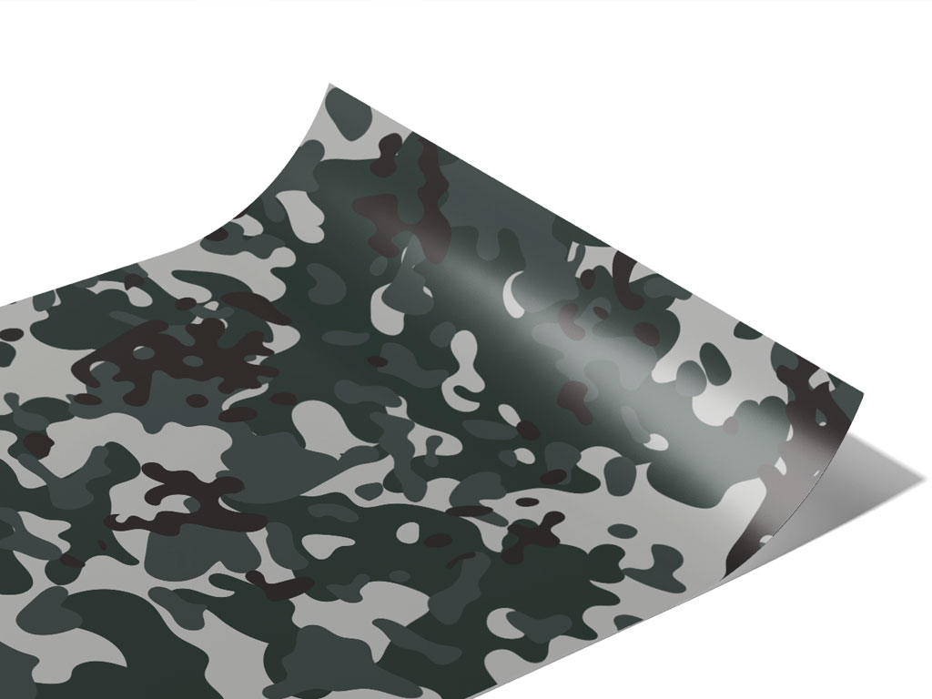 Charcoal Woodland Camouflage Vinyl Wraps