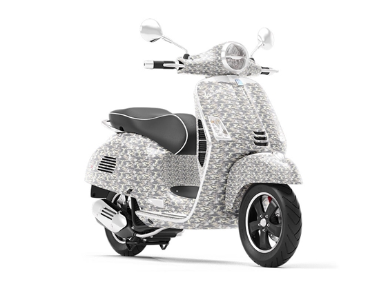 Cloudy Hunter Camouflage Vespa Scooter Wrap Film