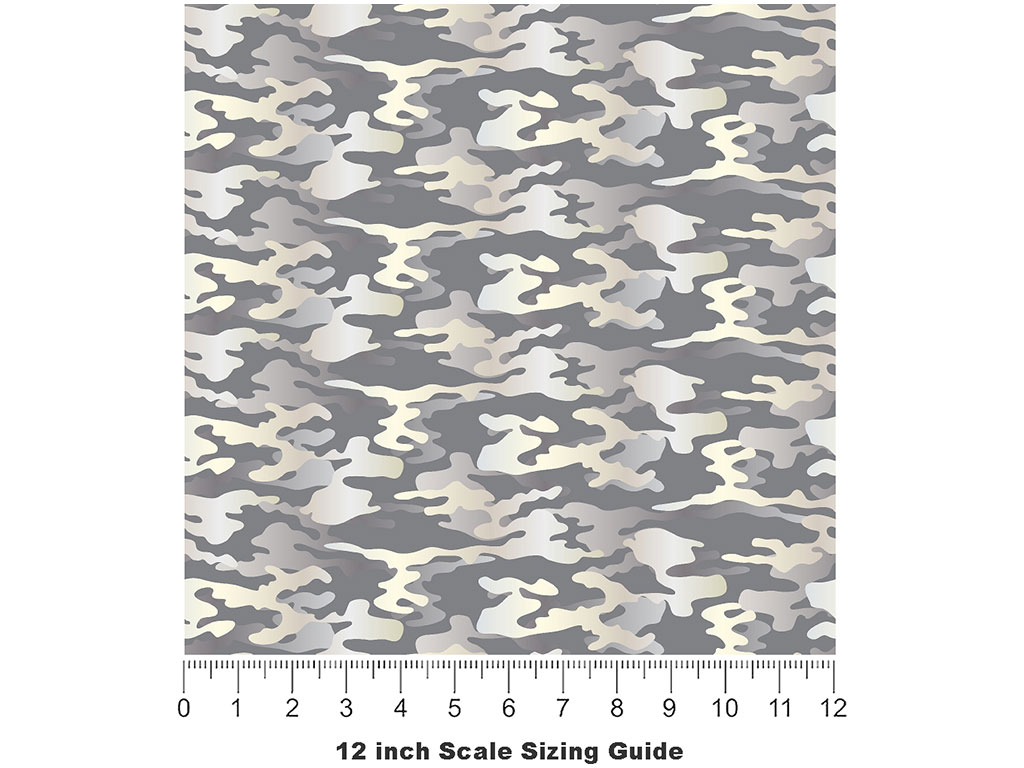 Cloudy Hunter Camouflage Vinyl Film Pattern Size 12 inch Scale