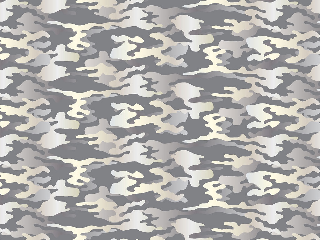 Rwraps™ Gray Camouflage Print Vinyl Wrap Film - Cloudy Hunter