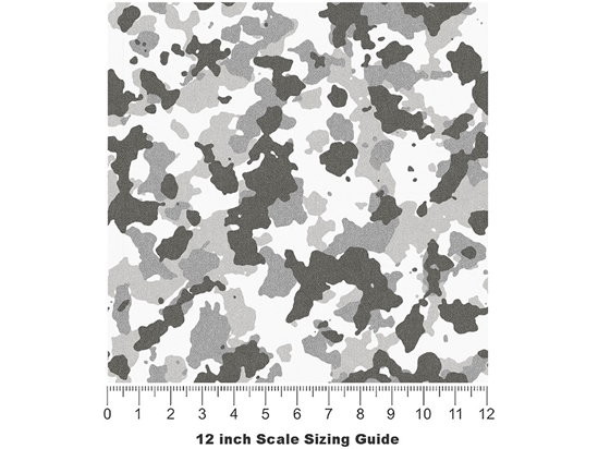 Foggy Woodland Camouflage Vinyl Film Pattern Size 12 inch Scale