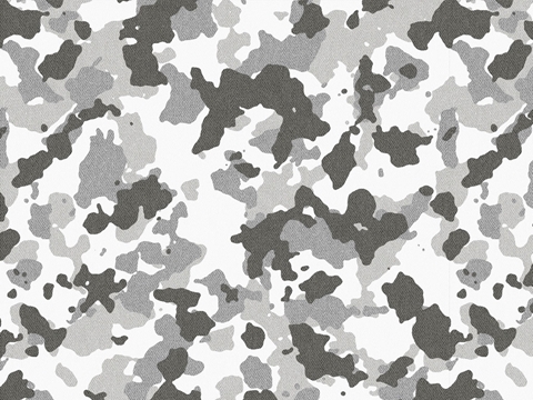 Rwraps™ Gray Camouflage Print Vinyl Wrap Film - Foggy Woodland