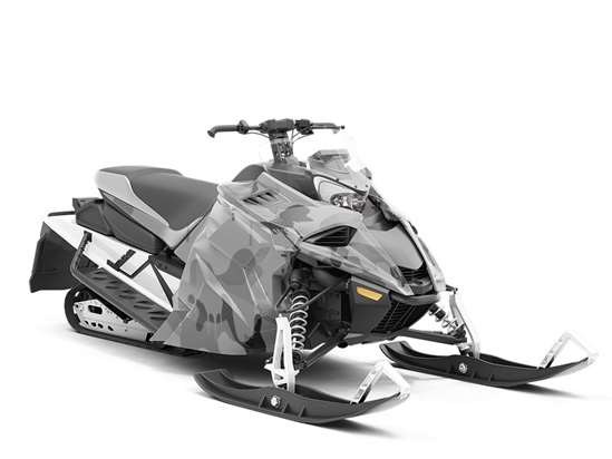 Fossil Graffiti Camouflage Custom Wrapped Snowmobile