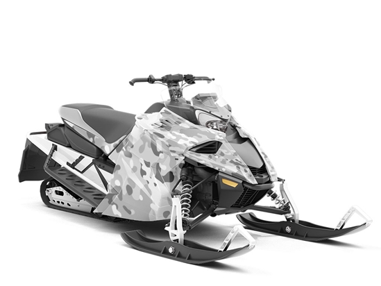 Pewter Multicam Camouflage Custom Wrapped Snowmobile