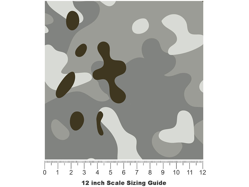 Rhino Woodland Camouflage Vinyl Film Pattern Size 12 inch Scale