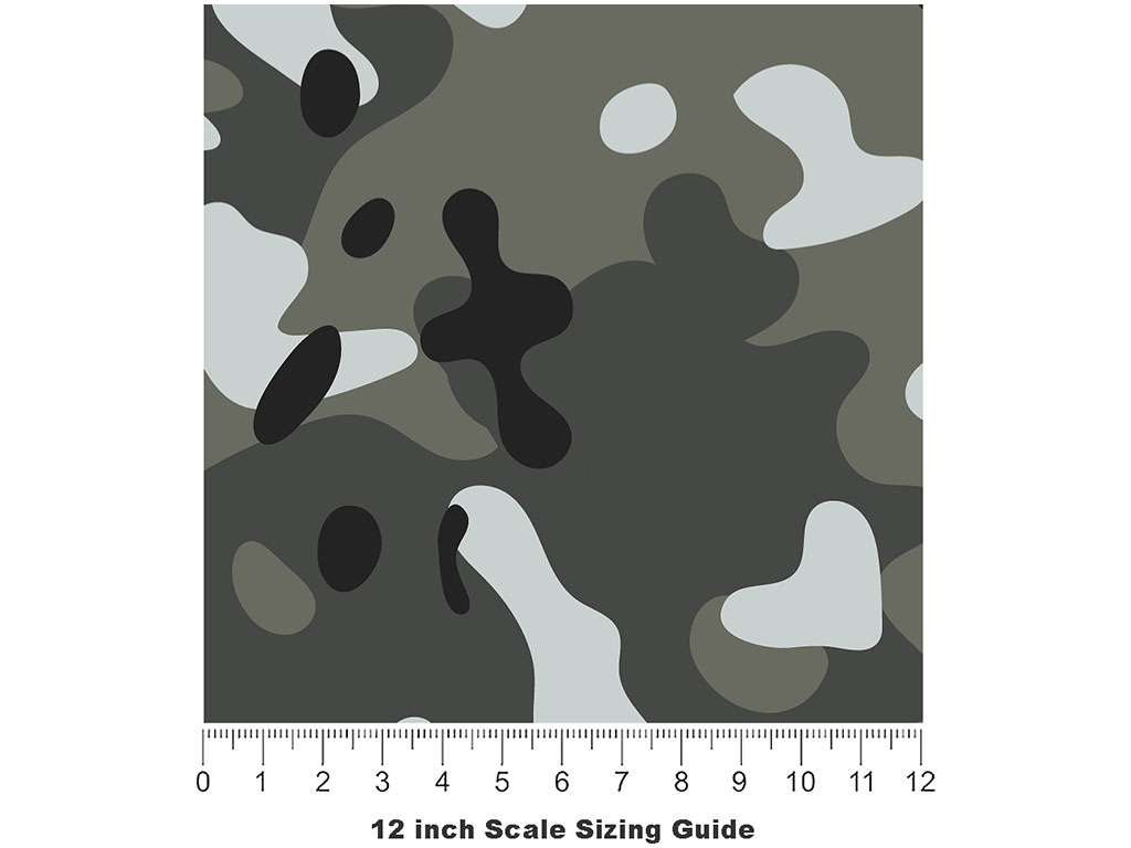 Shadow Flecktarn Camouflage Vinyl Film Pattern Size 12 inch Scale