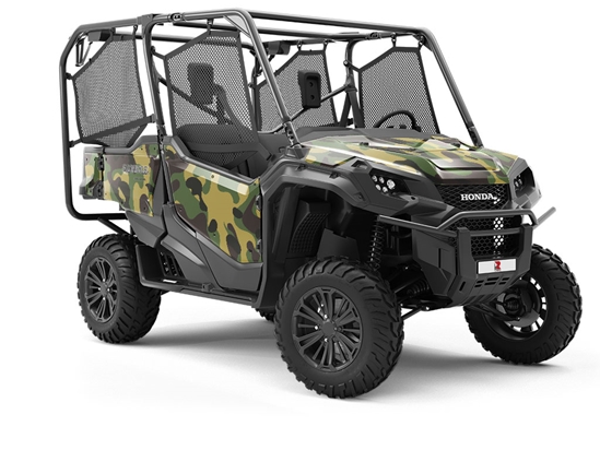 Army Flecktarn Camouflage Utility Vehicle Vinyl Wrap